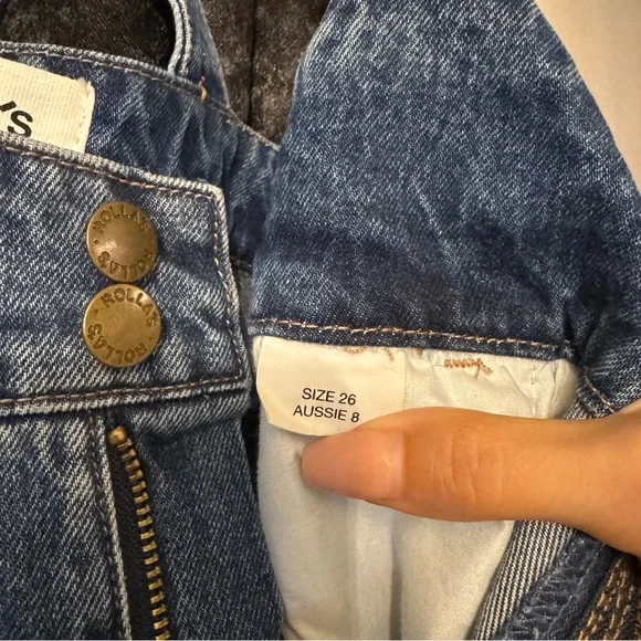 ROLLAA ROLLA’S HIGHWAY OVERALLS CROPPED FLARE JEANS - Picture 7 of 9